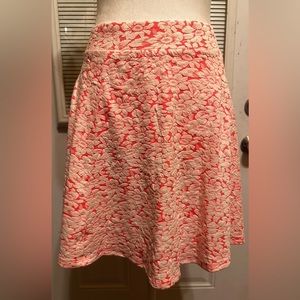 DIVIDED: Short Skirt Pink & White Size Large 18” length